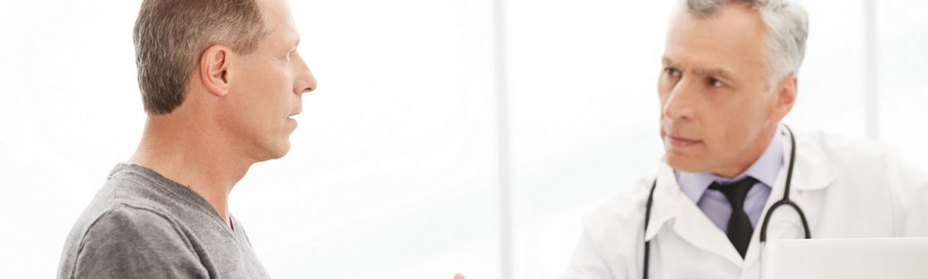 A man with prostatitis on the reception of urology