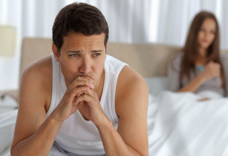 painful sexual intercourse, deterioration of potency in men is one of the signs of prostatitis