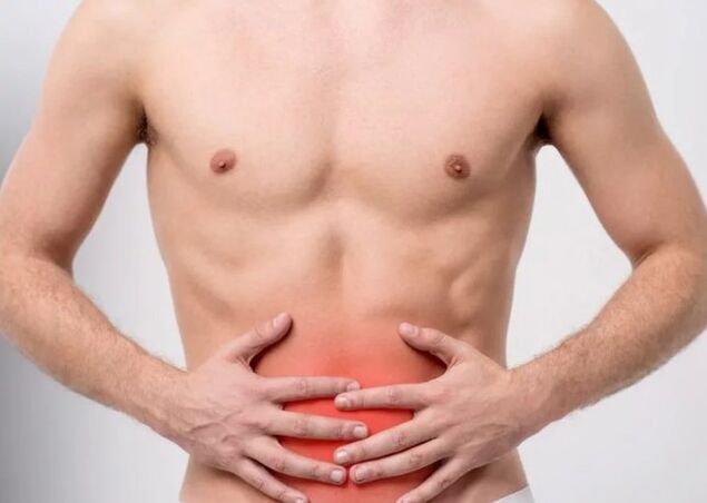 The lower part of the stomach hurts